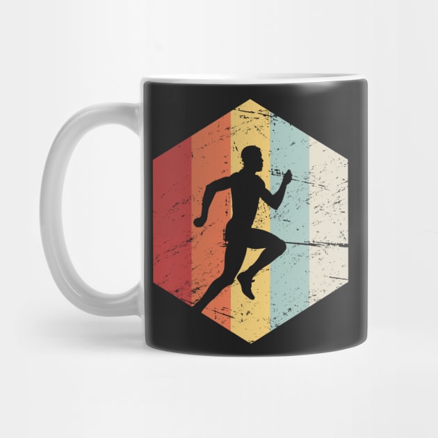 Retro 70s Cross Country Running Icon by MeatMan